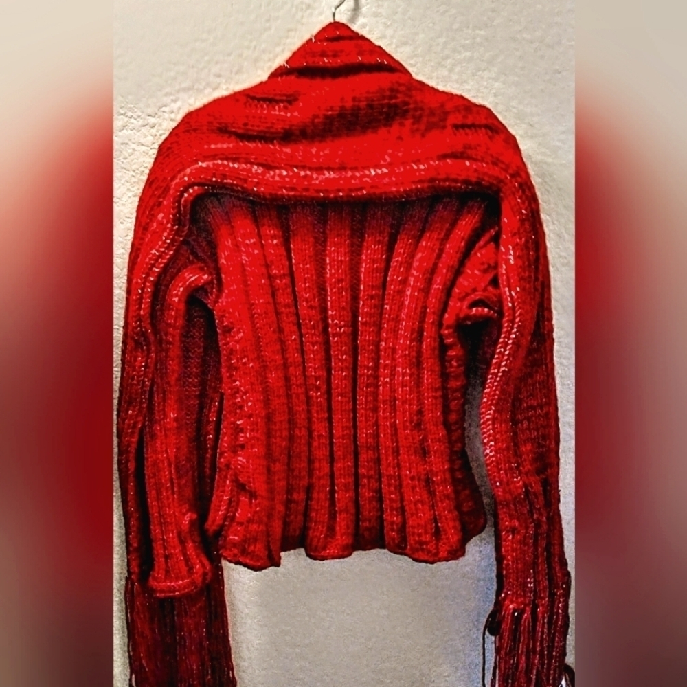 NWT Retro HandKnit Cashmere Alpaca Blend Poor Boy Sweater.